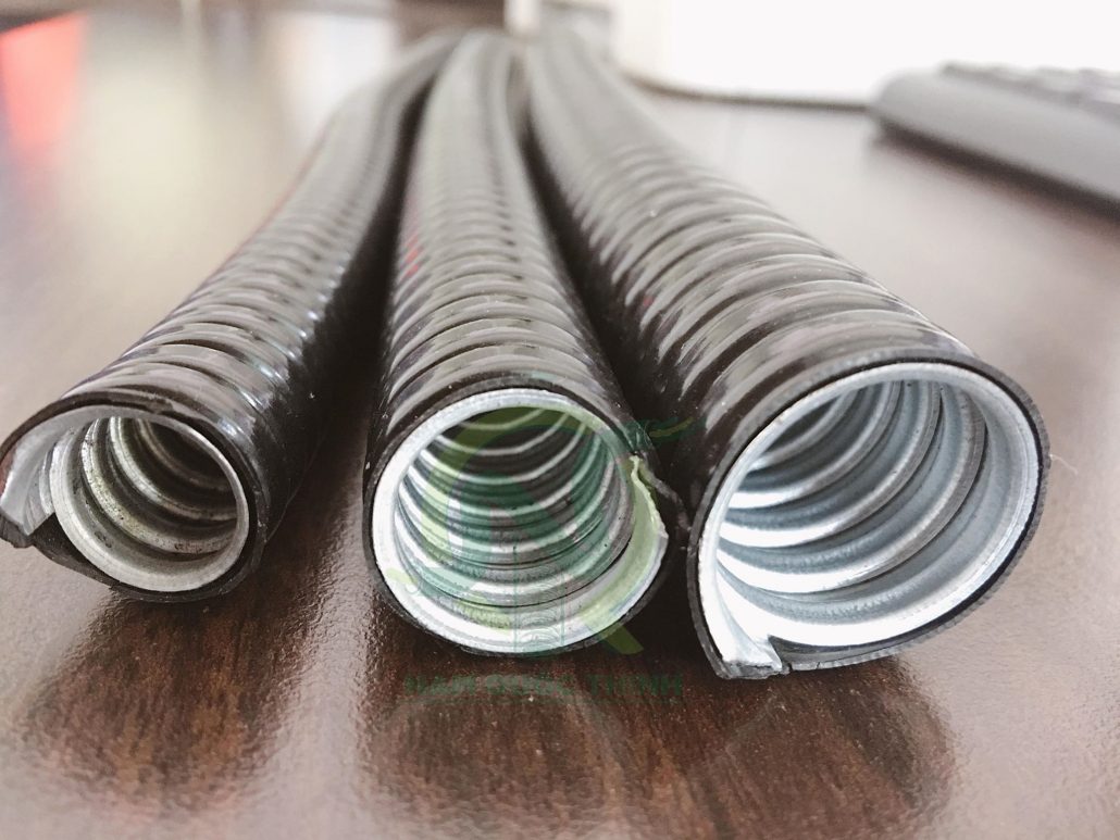 Ống ruột gà thép bọc nhựa
