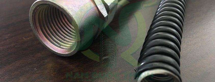 Ống ruột gà thép bọc nhựa